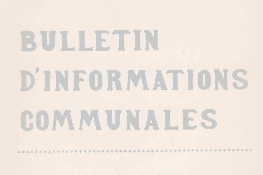 Bulletins communaux