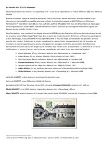 La famille MALECOT à Huismes