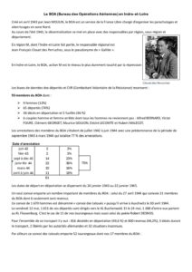 Le BOA (Bureau des Opérations Aériennes) en Indre-et-loire
