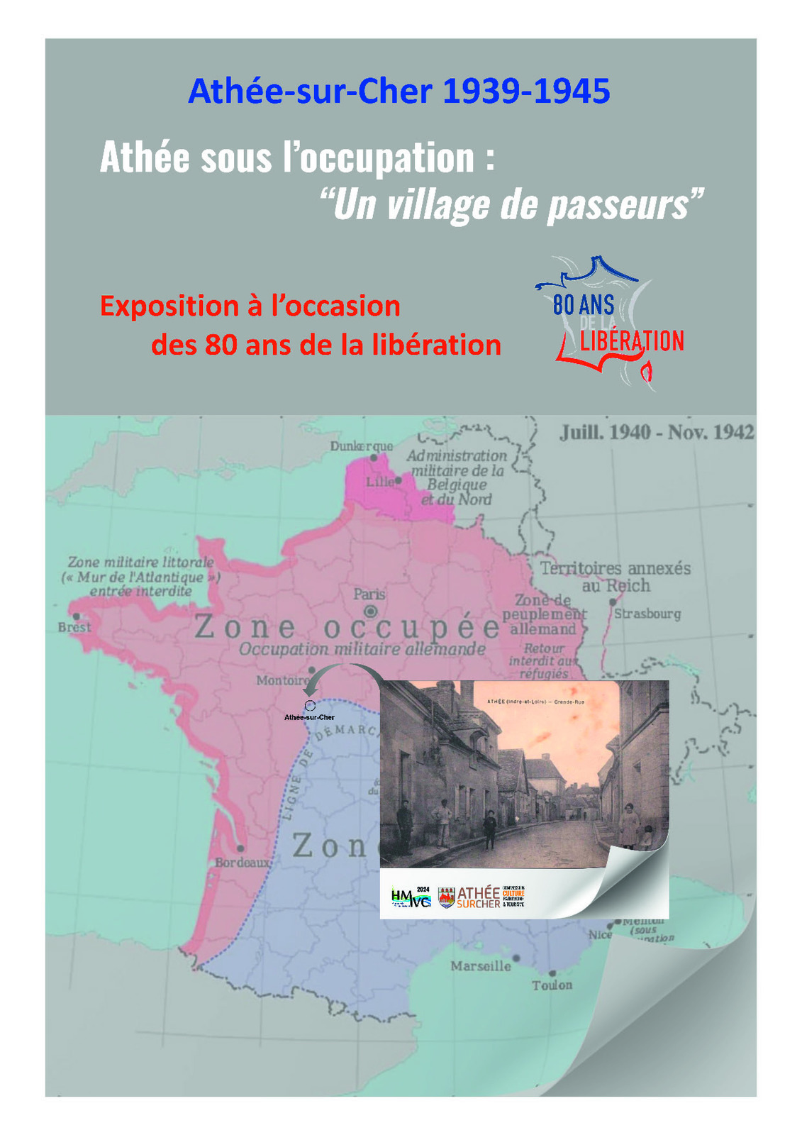 Athée sous l’occupation : « Un village de passeurs » – 20 panneaux A0