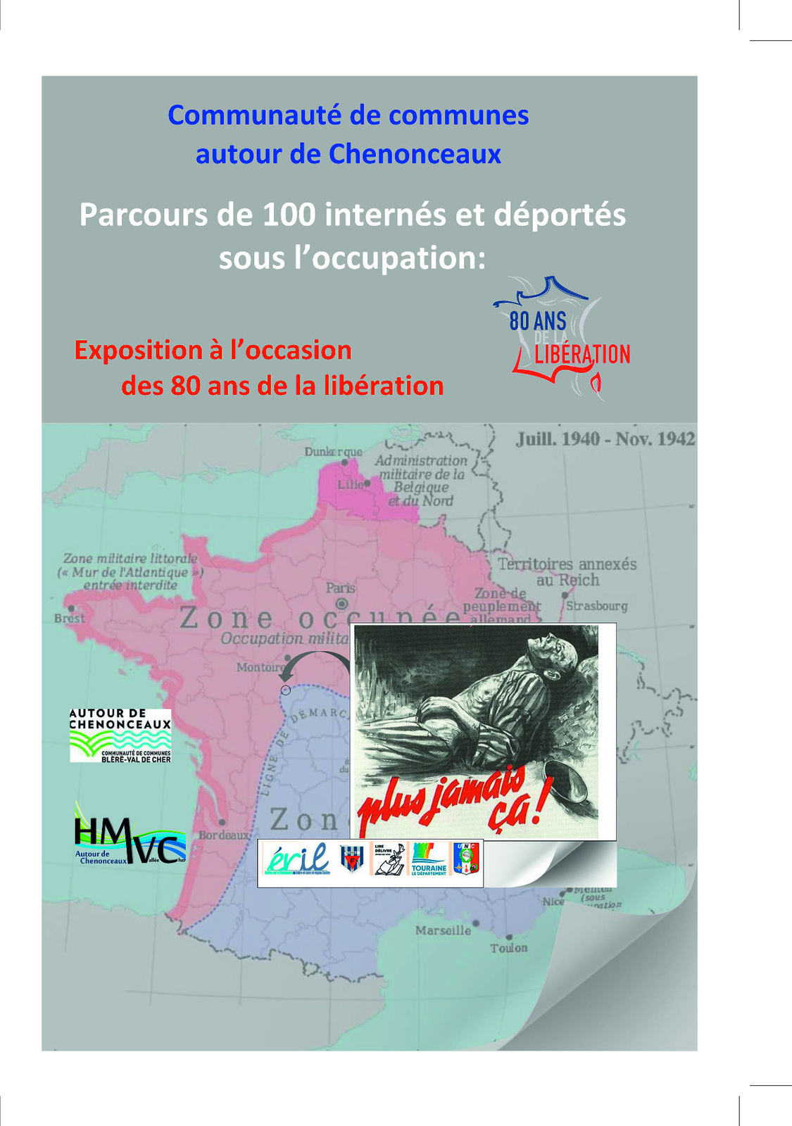 Parcours de 100 internés et déportés sous l’occupation – 23 panneaux A0